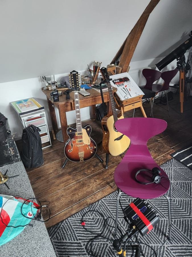 Les guitares en studio